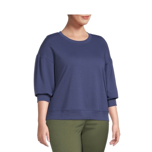 Terra and Sky Women's Plus Puff Sleeve Sweatshirt . Never worn - Picture 2 of 5